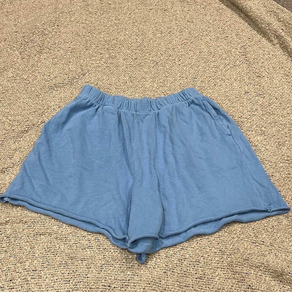 Baby Blue Loose Fit Aerie Sweat Shorts
